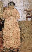 Edouard Vuillard Pink clothes women oil painting on canvas